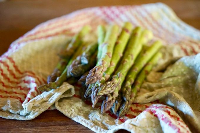 Asparagus, Salami and Rice Salad