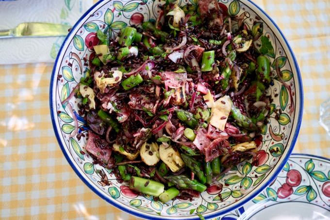 Asparagus, Salami and Rice Salad