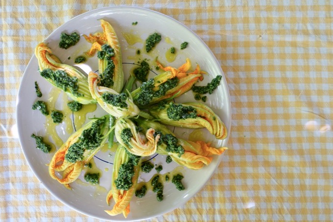 Ricotta Stuffed Zucchini Blossoms