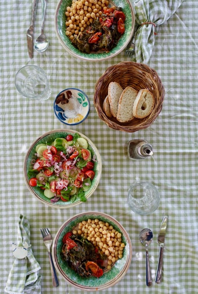 Swiss Chard and Chickpeas 