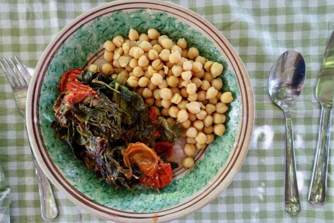 Swiss Chard and Chickpeas 