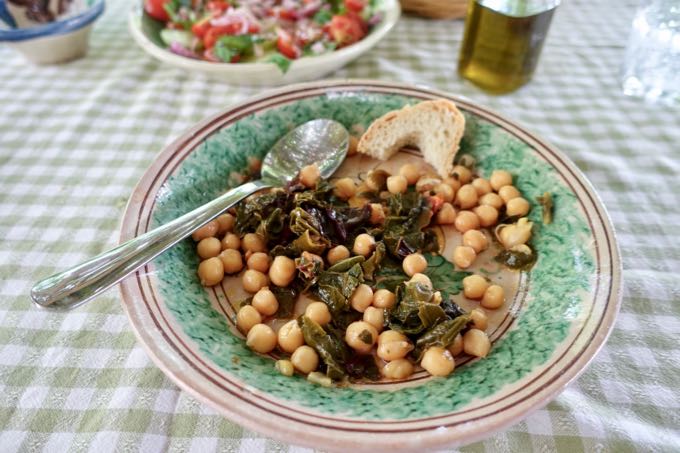 Swiss Chard and Chickpeas 