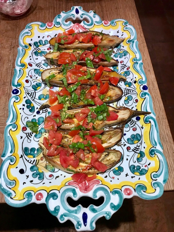 Roasted Eggplants and Tomatoes