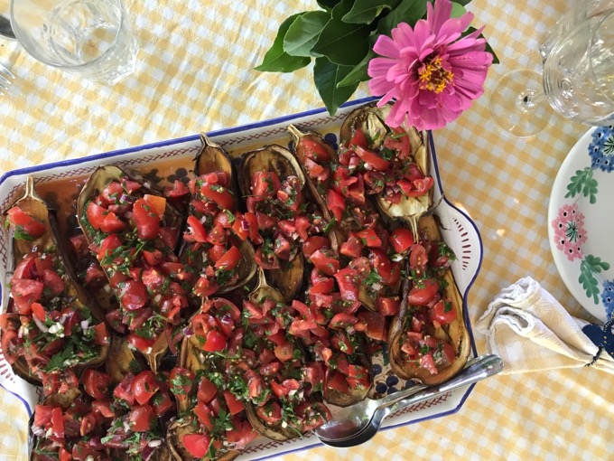 Roasted Eggplants and Tomatoes