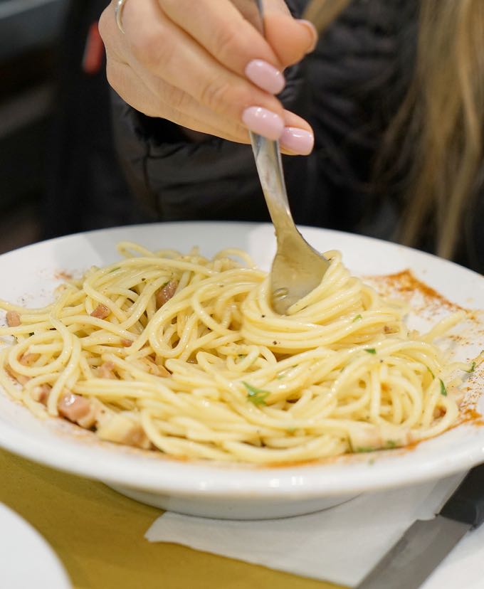 Spaghetti and Pancetta