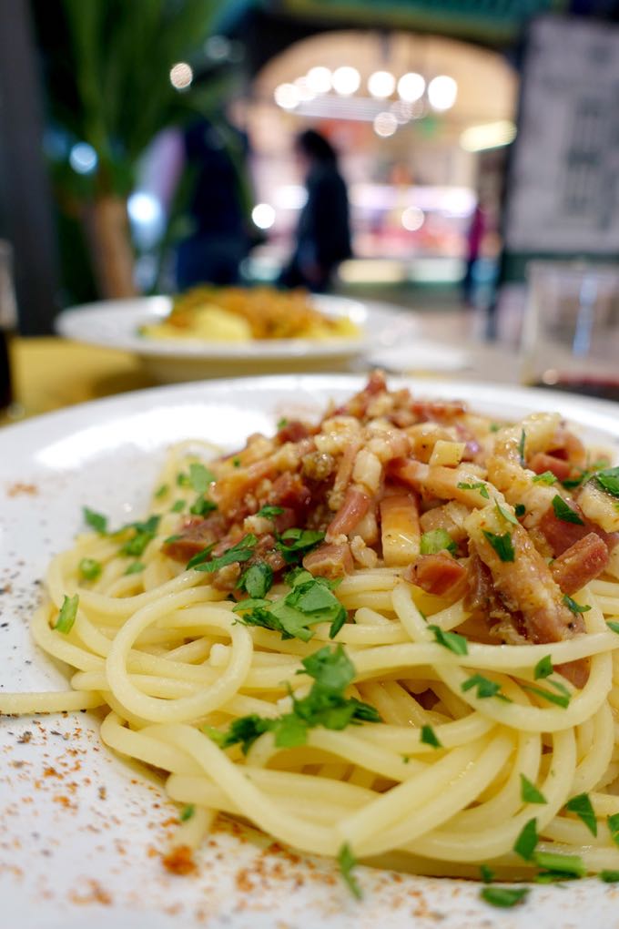 Spaghetti and Pancetta