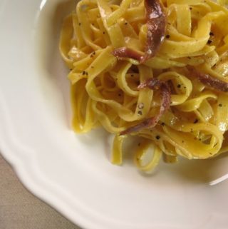 Fettucine with Anchovies and Butter
