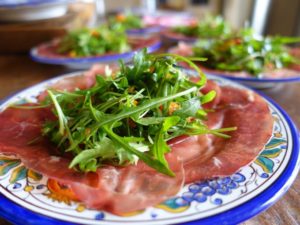 Bresaola and arugula