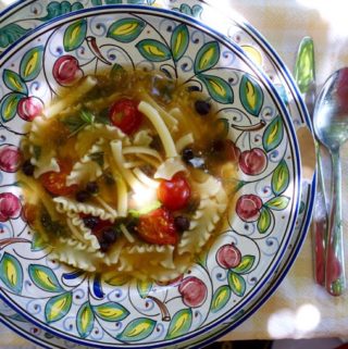 pasta e ceci, summer version, Elizabeth Minchilli