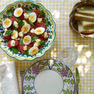 Tomato and Egg Salad, Elizabeth Minchilli