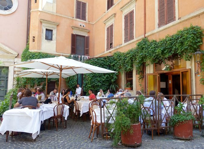 Eating Outside In Rome