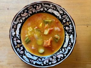 Zucchini Tomato Soup - Elizabeth Minchilli