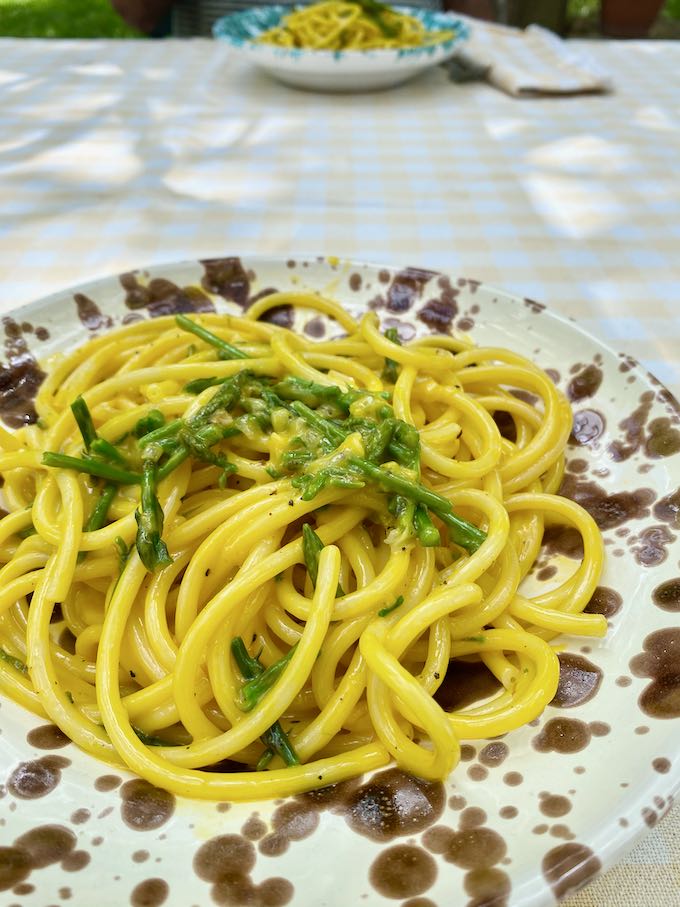 Asparagus Carbonara 